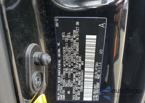 2013 Toyota Sienna Xle из США, поврежденный, VIN 5TDDK3DC7DS050401